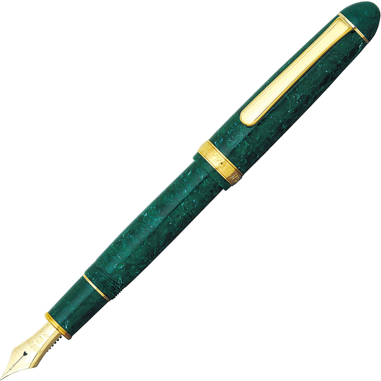 Platinum #3776 Celluloid Jade FH B
