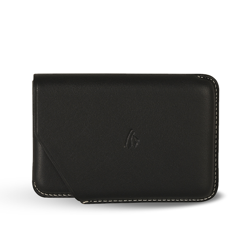 RECIFE BUSINESS CARD HOLDER POCKET * RIVIERA BLACK