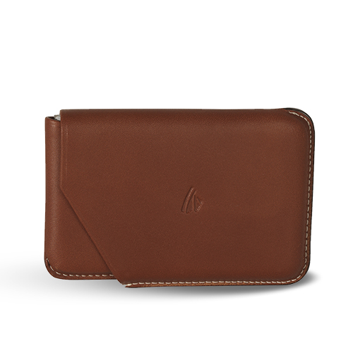 RECIFE BUSINESS CARD HOLDER CLASSIC * RIVIERA CHOCOLATE