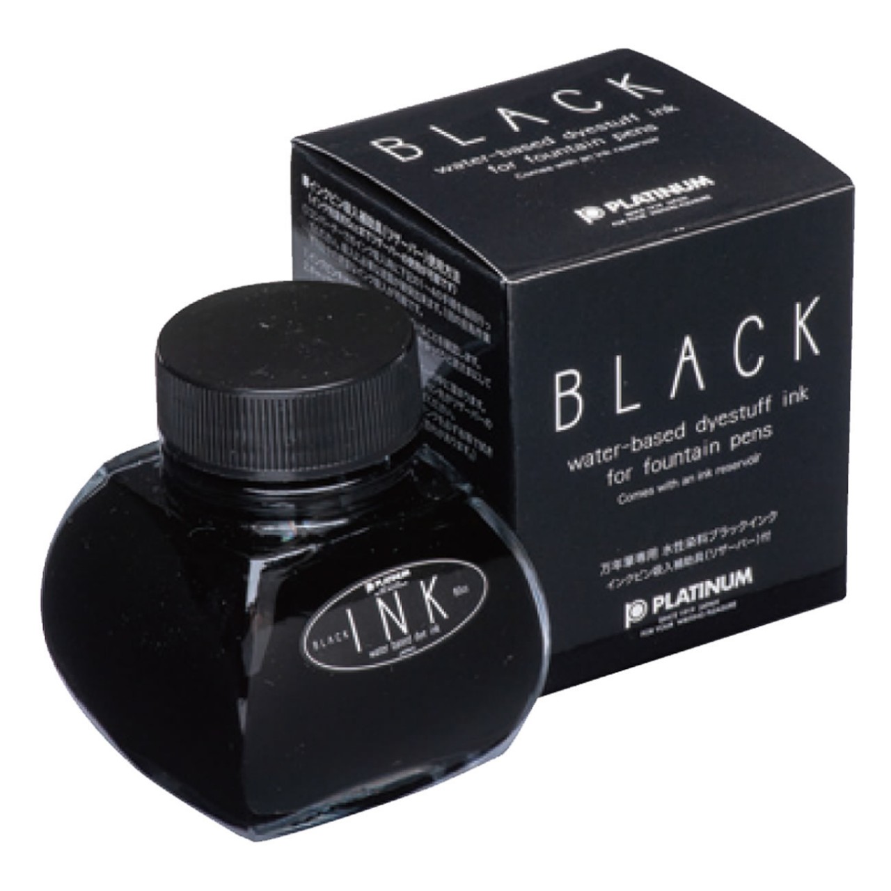 Platinum Dyestuff bottle ink 60ml Black