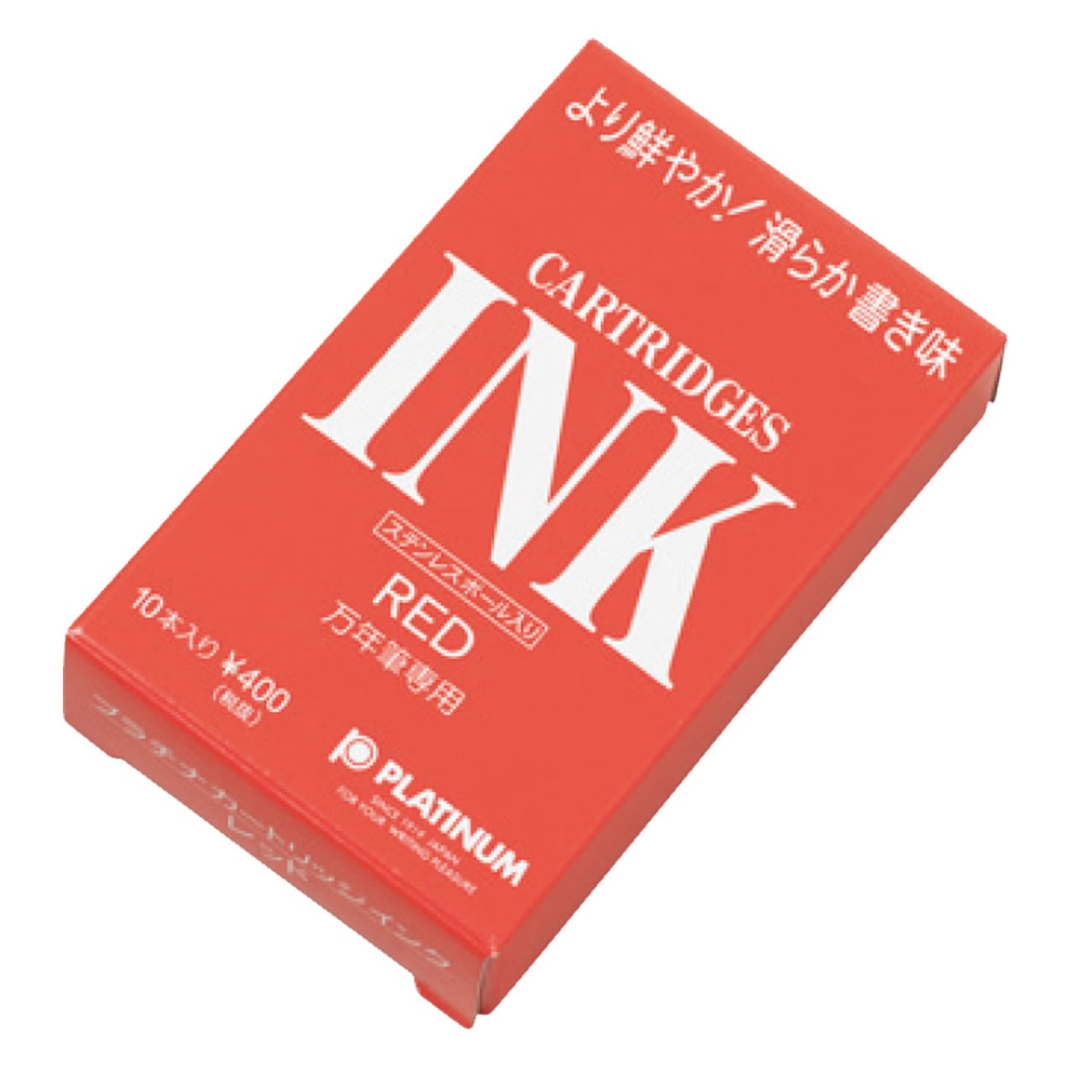 Platinum Dyestuff cartridge ink 1,2 ml (box of 10) Red