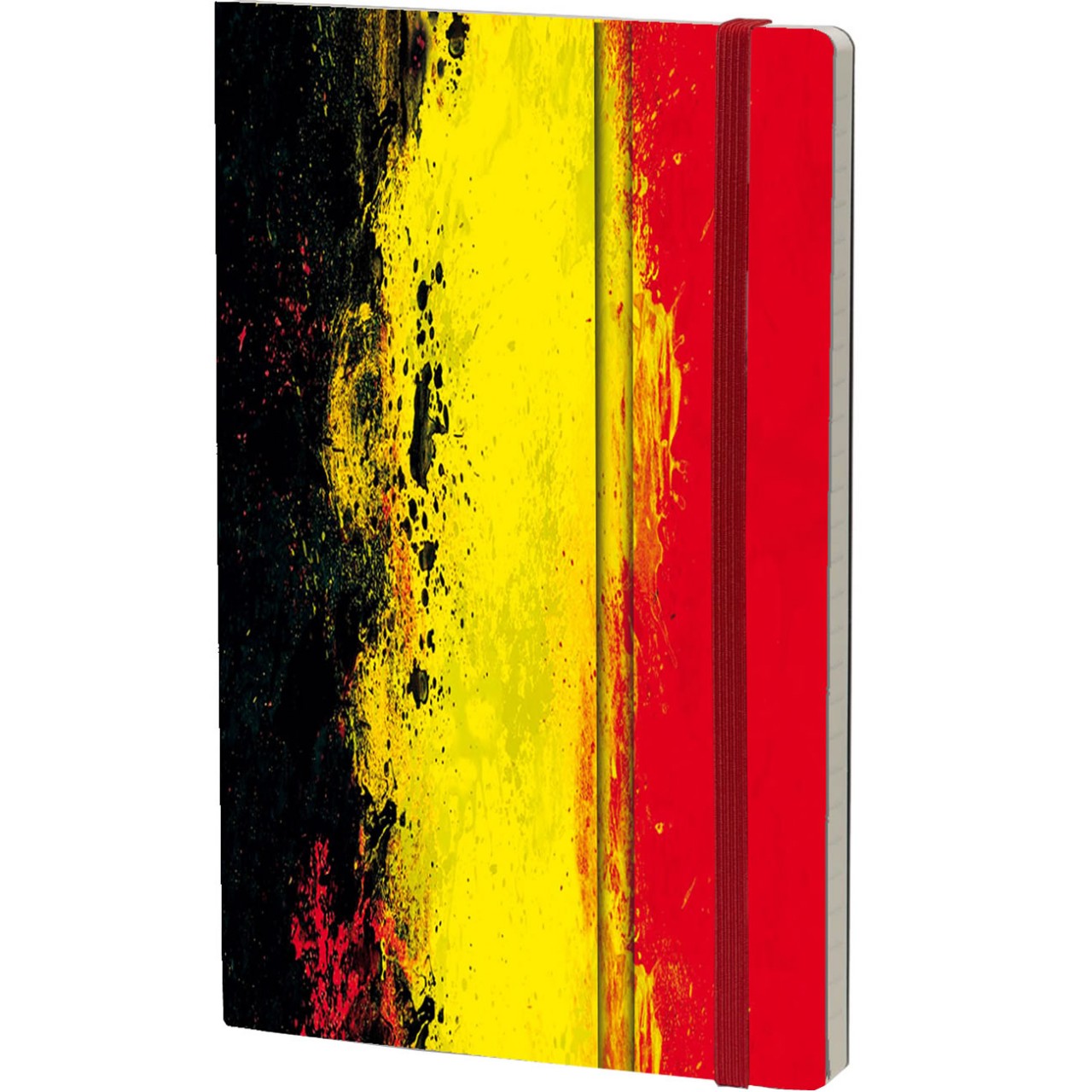 Stifflexible Notizbuch HISTORICAL NOTES 13 x 21 cm 192 S.,
EENDRACHT MAAKT MACHT - L'UNION FAIT LA FORCE (Belgium Flag)