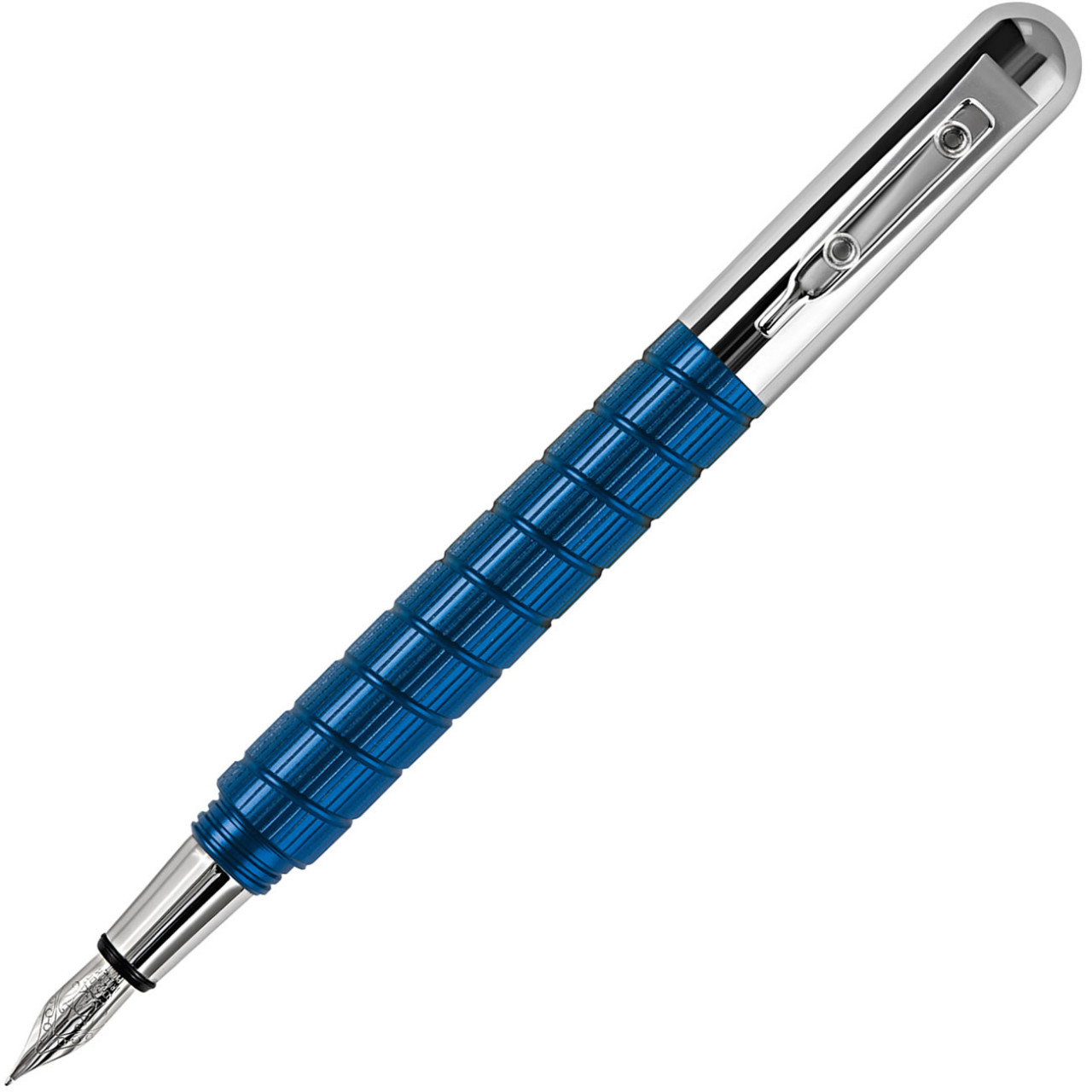 3.6.5 OFFICINA END MILL - BICHROME  FRESA/END MILL | FOUNTAIN PEN | CHROME/BLUE