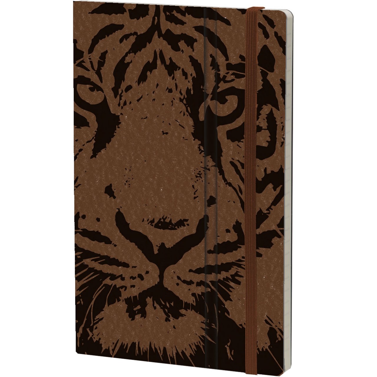 Stifflexible Notizbuch WILD PEARL 13 x 21 cm 192 S., TIGER