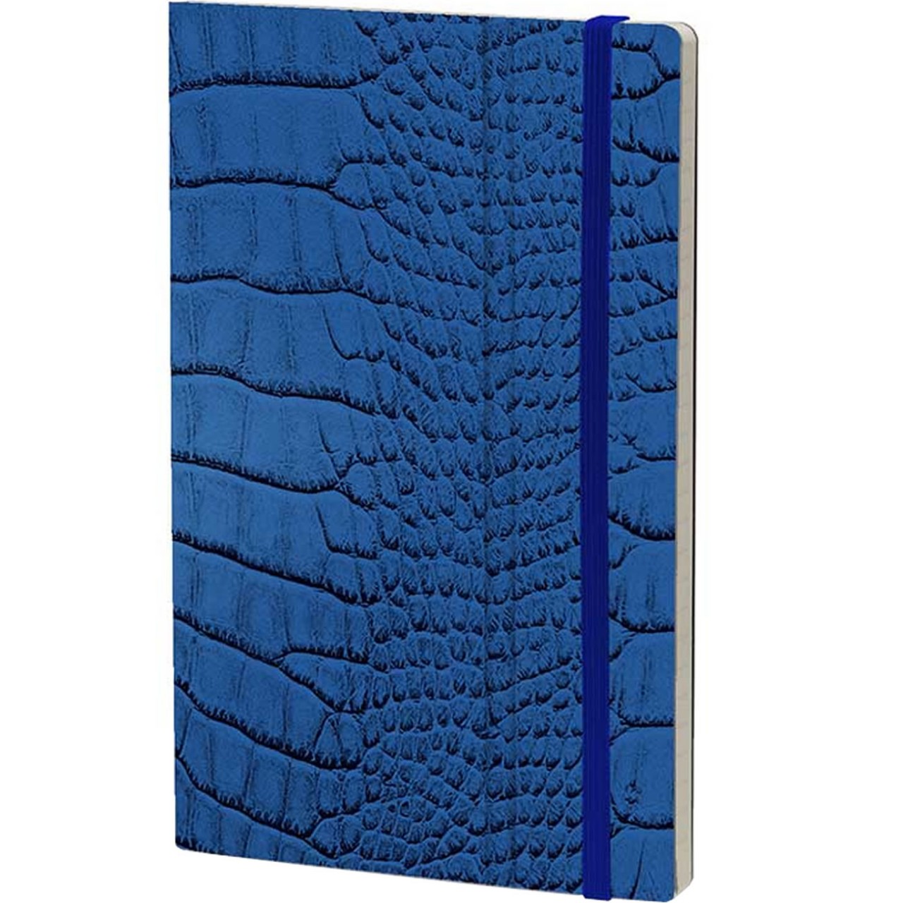 Stifflexible Notizbuch MRS CROCODILE 13 x 21 cm 192 S., BLUE