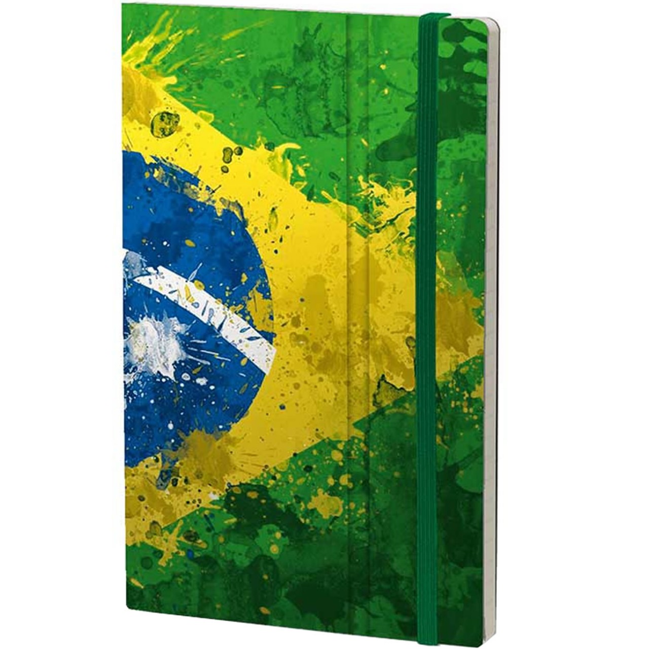 Stifflexible Notizbuch HISTORICAL NOTES 13 x 21 cm 192 S.,
BRASIL 10 (Brasil Flag)