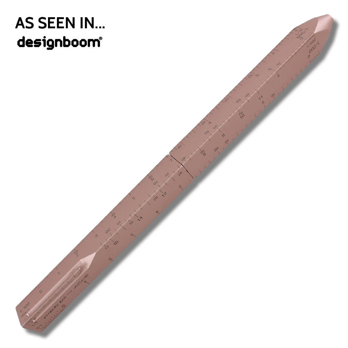 ACME Scale R. Ball Point Red Gold