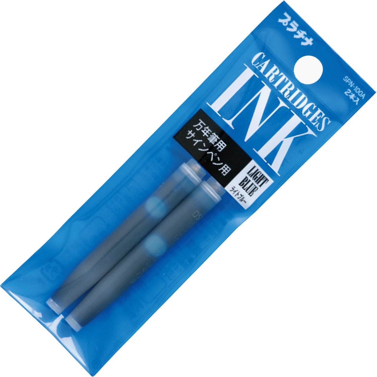 Platinum Dyestuff cartridge ink 1,2 ml (pack of 2) Light Blue