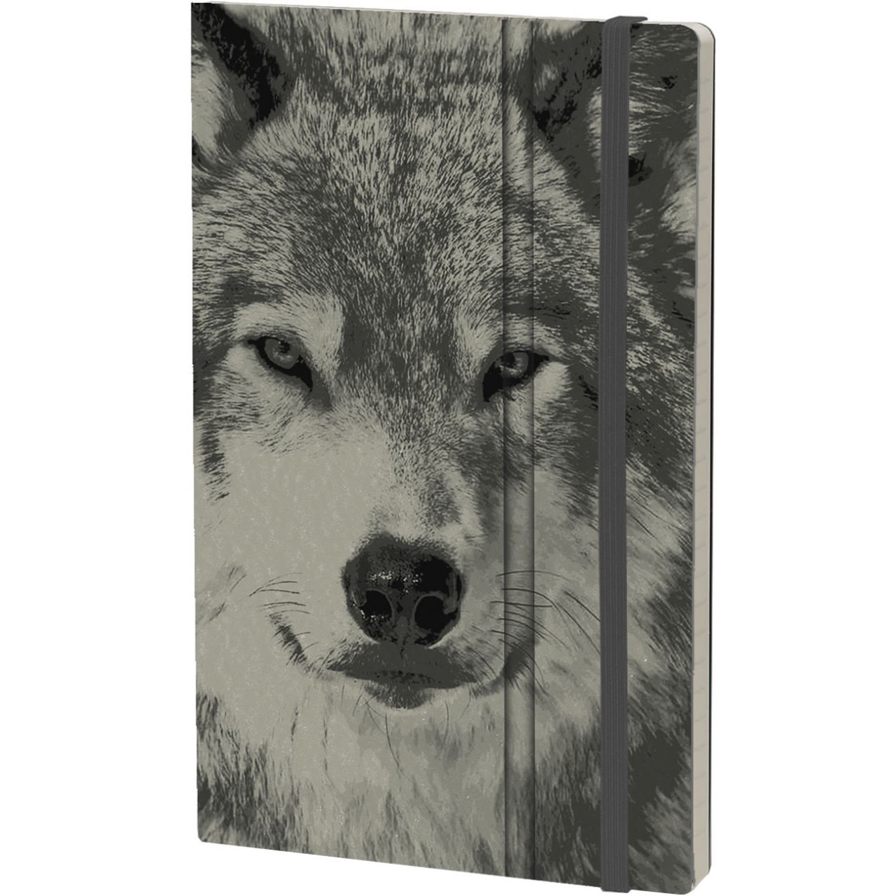 Stifflexible Notizbuch WILD PEARL 13 x 21 cm 192 S., WOLF