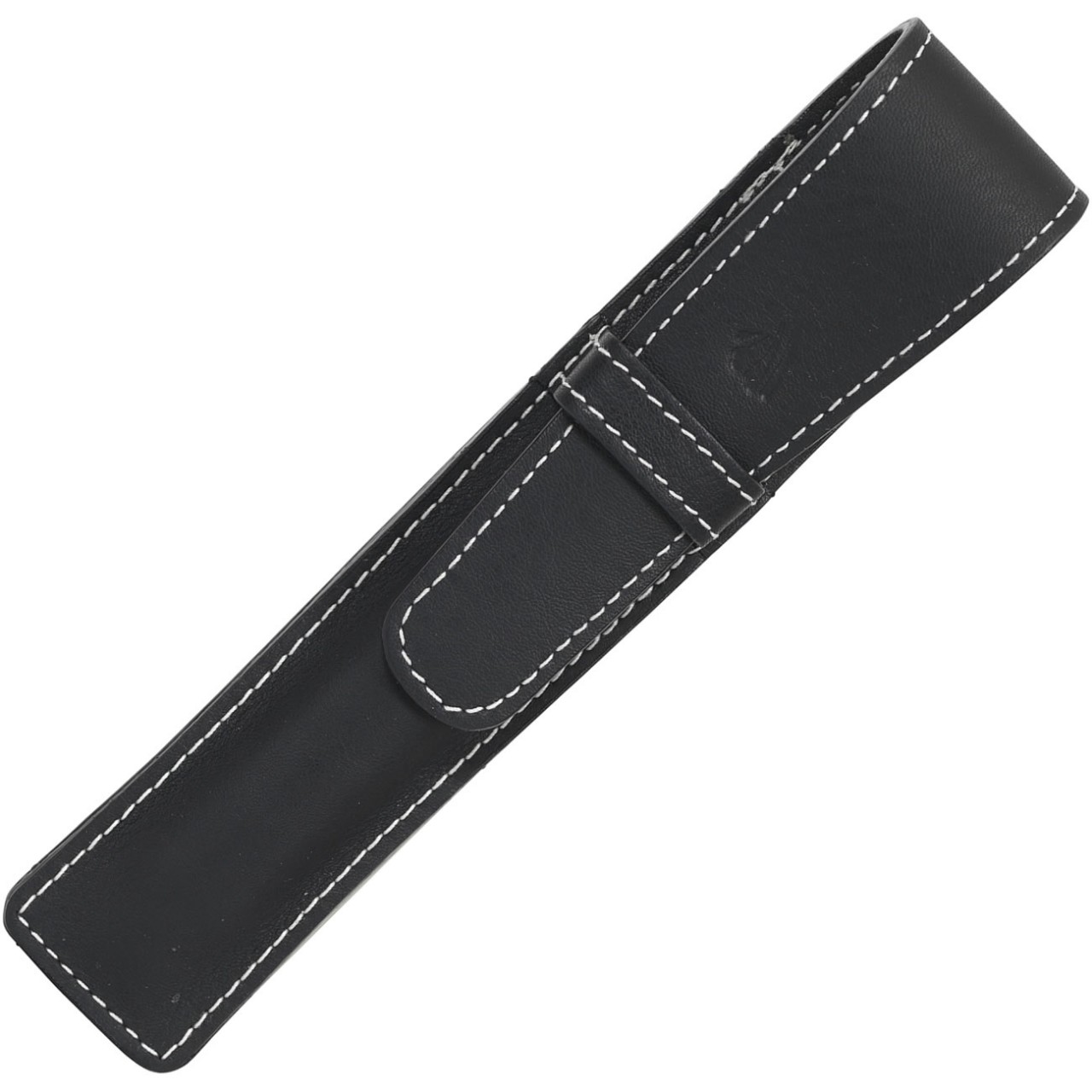 LARGE SOFT PEN POUCH WITH FLAP * RIVIERA BLACK