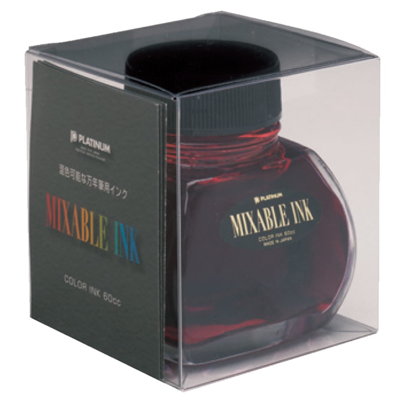 Platinum Dyestuff 'Mixable' bottle ink 60ml Flame red
